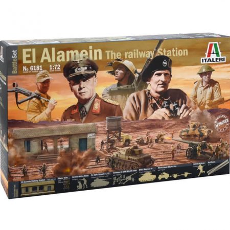 italeri 6181 El Alemain War Battle SetThe Railway Station diorama escala 1/72