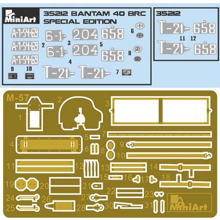 miniart 35212 BANTAM 40 BRC maqueta escala 1/35