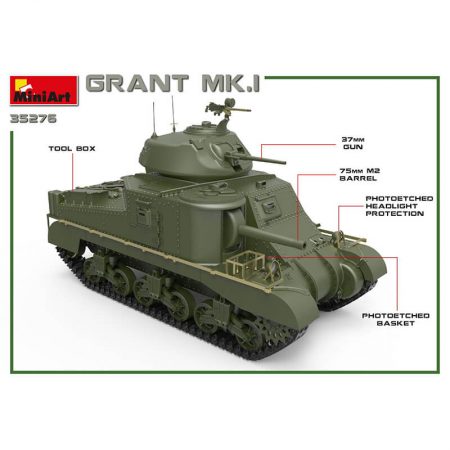 miniart 35276 Grant Mk.I British Medium Tank maqueta escala 1/35