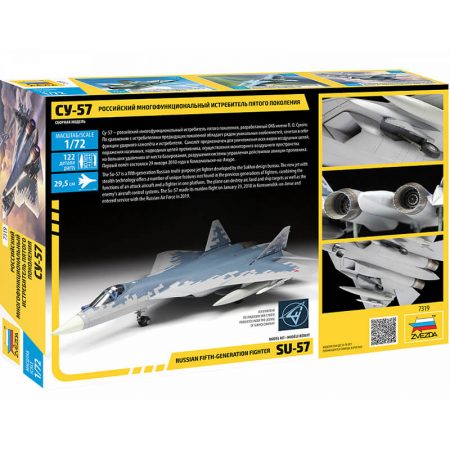zvezda 7319 Russian fifth-generation fighter SU-57 maqueta escala 1/72