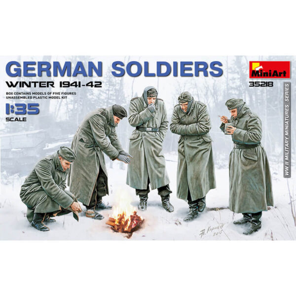 miniart 35218 German Soldiers Winter 1941-41 maqueta escala 1/35