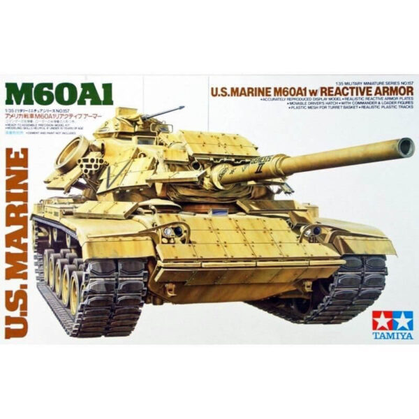 tamiya 35157 U.S. M60A1 w/Reactive Armor maqueta escala 1/35