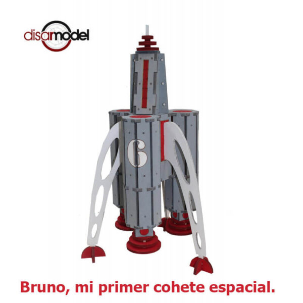 disarmodel 10019 Bruno, mi primer cohete espacial maqueta en madera