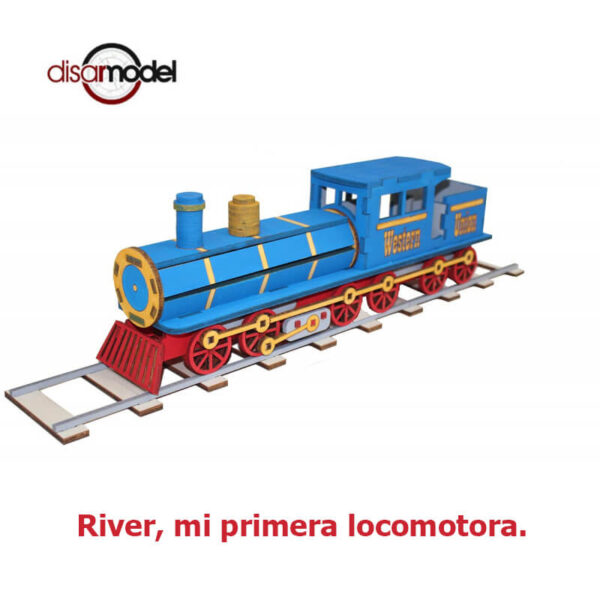 disarmodel 10020 River, mi primera locomotora maqueta en madera