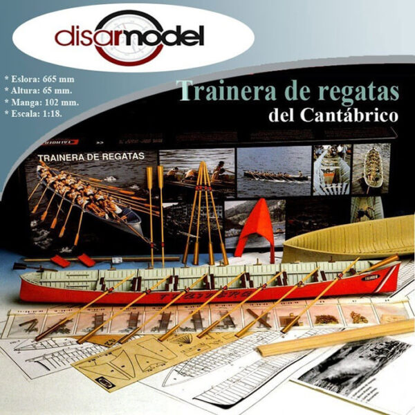 disarmodel 20144 Trainera de regatas del cantábrico maqueta escala 1/18