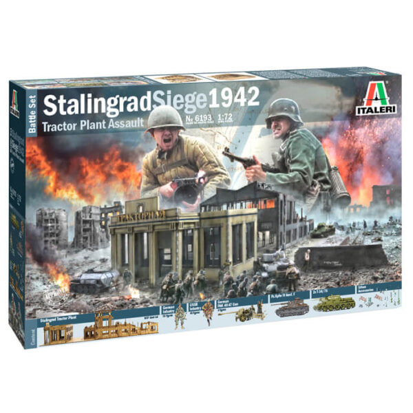 italeri 6193 Stalingrad Siege 1942 Battle Set Tractor Plant Assault diorama 1/72