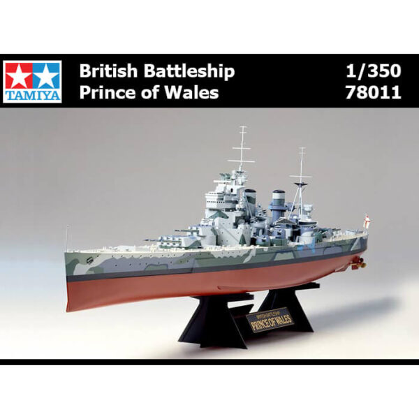 tamiya 78011 British Battleship Prince of Wales maqueta escala 1/350