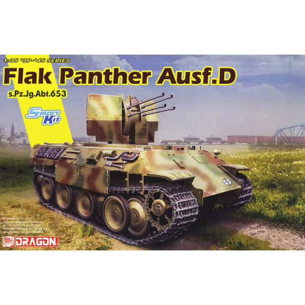 dragon 6899 FLAK PANTHER Ausf.D s.Pz.Jg.Abt.653 maqueta escala 1/35