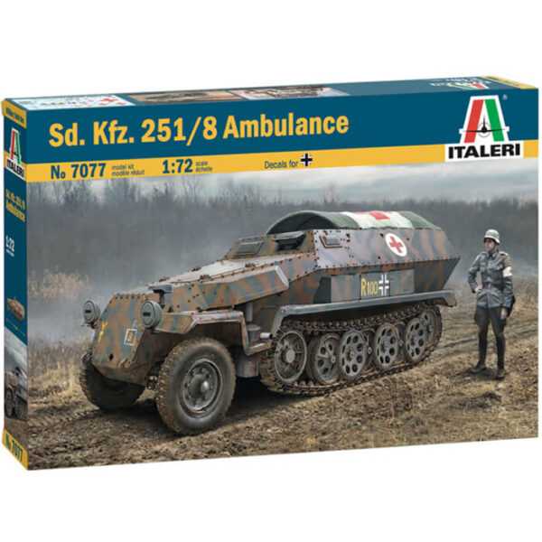 italeri 7077 Sd.Kfz. 251/8 Ambulance maqueta escala 1/72