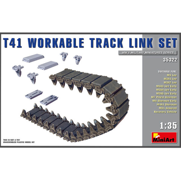 miniart 35322 T41 Wokable Track Link escala 1/35