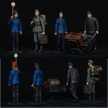 miniart 38010 German Train Station Staff 1930-40s Figuras escala 1/35