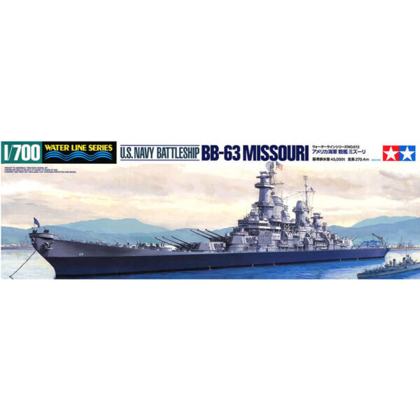 tamiya 31613 U.S. Battleship BB-63 Missouri Water Line Series Maqueta escala 1/700