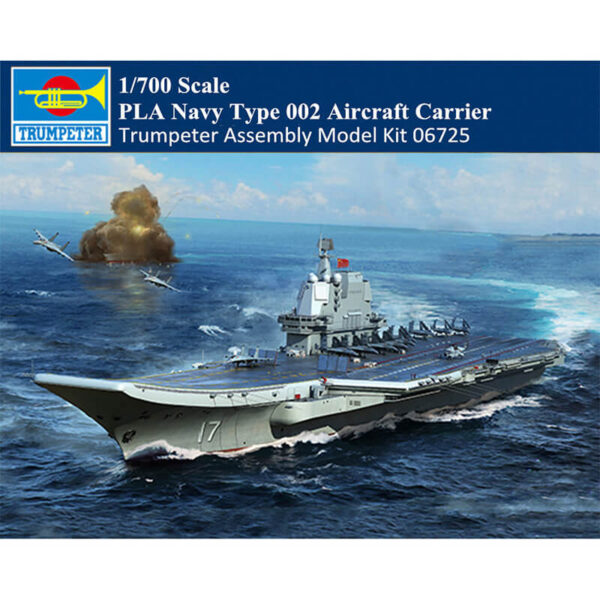 trumpeter 06725 PLA Navy type 002 Aircraft Carrier Shandong maqueta escala 1/700