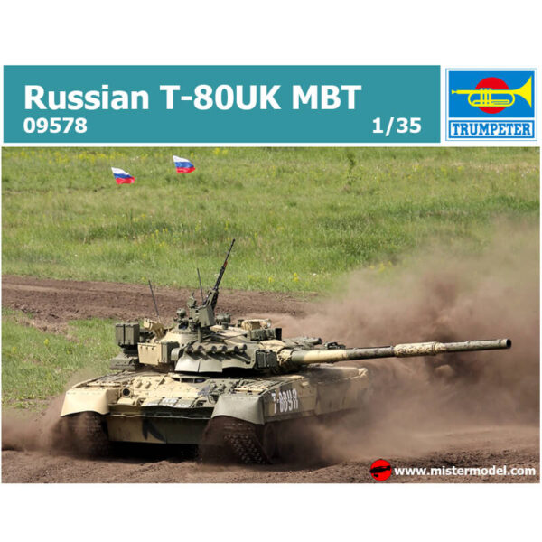 trumpeter 09578 Russian T-80UK MBT Maqueta a escala 1/35