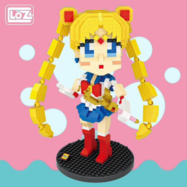 Loz 9794 Sailor Moon 730 pcs Kit del personaje de anime japones Sailor Moon. Construye y colecciona tus personajes favoritos con los bloques de montaje mas pequeños del mercado.