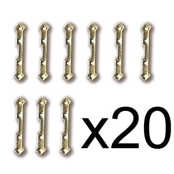 everships 499251 Bisagra de tronera en Latón 1,5X15mm Bisagras de latón validas tanto para puertas de abordo como para troneras de cañón.