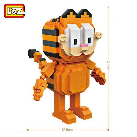 Loz 9758 Garfield 630 pcs Kit del personaje de dibujos animados Garfield. Construye y colecciona tus personajes favoritos con los bloques de montaje mas pequeños del mercado.