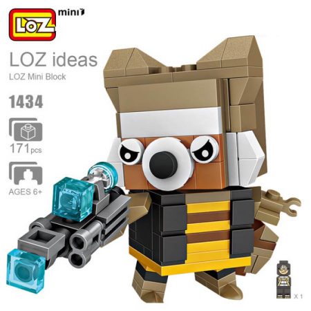 Loz Mini 1434 Rocket Brick Headz 171 pcs Guardianes de la Galaxia construcción por bloques de plástico