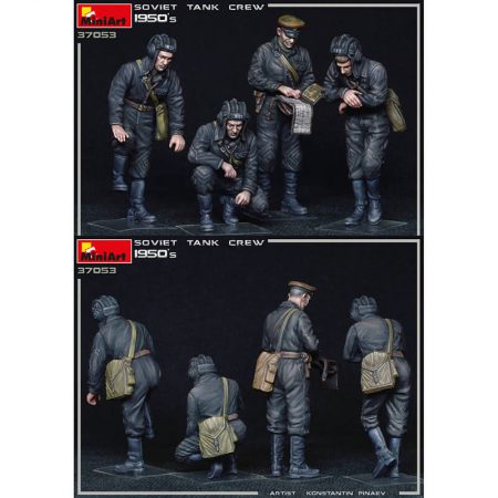 Soviet Tank Crew 1950´s Military Miniatures Series Kit en plástico para montar y pintar 4 figuras de carristas soviéticos de los años 1950s. Escala 1/35