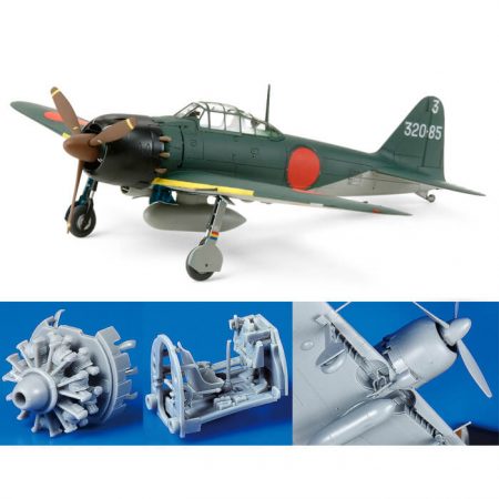 tamiya 60779 Mitsubishi A6M5 Zero Fighter (Zeke) 1/72 War Bird Collection Kit en plástico para montar y pintar.
