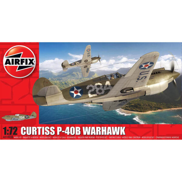 Curtiss P-40B Warhawk 1/72 Kit en plástico para montar y pintar.airfix 1003b