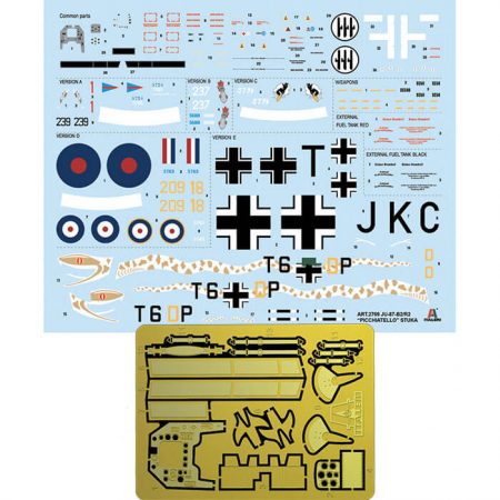 italeri 2769 JU 87B-2/R-2 PICCHIATELLO 1/48 Kit en plástico para montar y pintar. Incluye piezas en fotograbado y motor detallado.