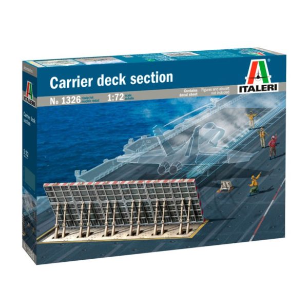 italeri 1326 Carrier Deck Section 1/72 Sección de cubierta de portaaviones con catapulta.