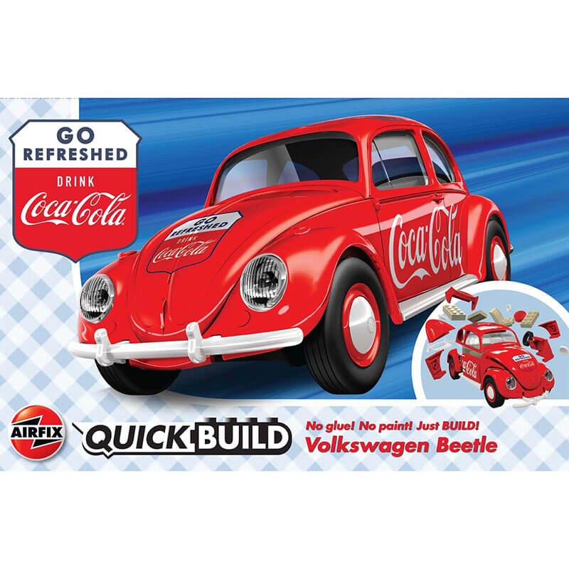 j6048 Coca-Cola® VW Beetle Quickbuild La nueva gama de modelos QUICK BUILD de Airfix se construyen usando bloques de plástico de ajuste fácil.