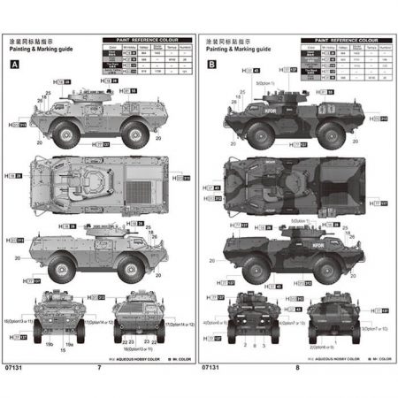 trumpeter 07131 M1117 Guardian Armored Security Vehicle (ASV) 1/72 Kit en plástico para montar y pintar.