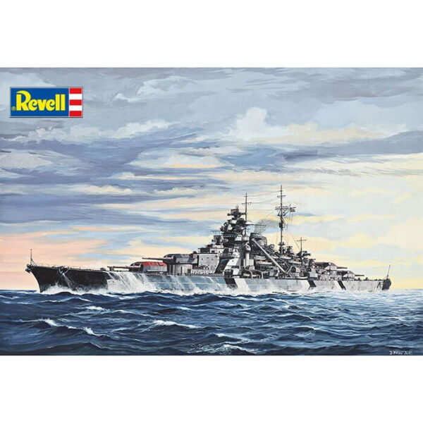Revell 05098 Battleship Bismarck 1/700 Maqueta en plástico para montar y pintar. Modelo de casco completo.