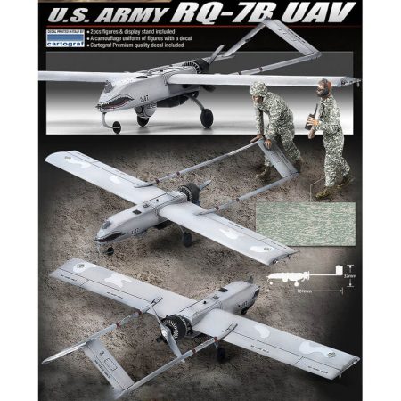 academy 12117 U.S. ARMY RQ-7B UAV 1/35 Kit en plástico para montar y pintar.