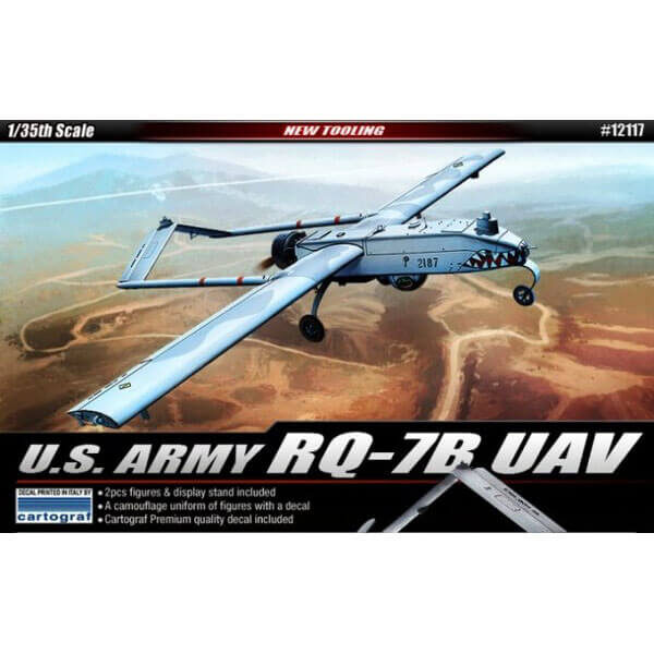 academy 12117 U.S. ARMY RQ-7B UAV 1/35 Kit en plástico para montar y pintar.