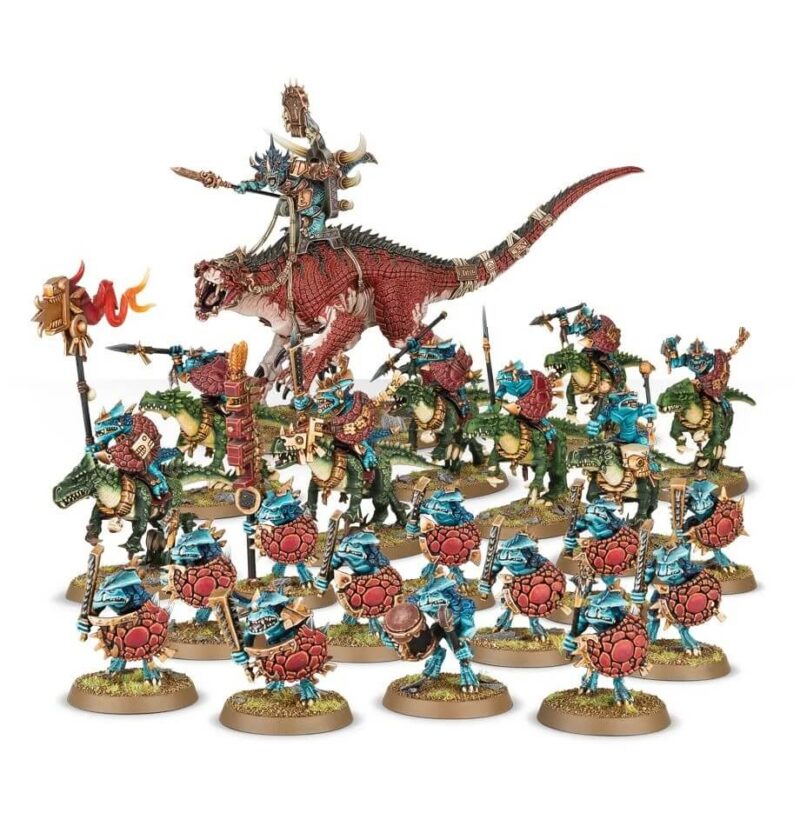 games workshop Start Collecting! Seraphon Warhammer Age of Sigmar Esta fantástica caja te proporciona una colección instantánea de fabulosas miniaturas de Seraphon que podrás montar y usar directamente en partidas de Age of Sigmar. 