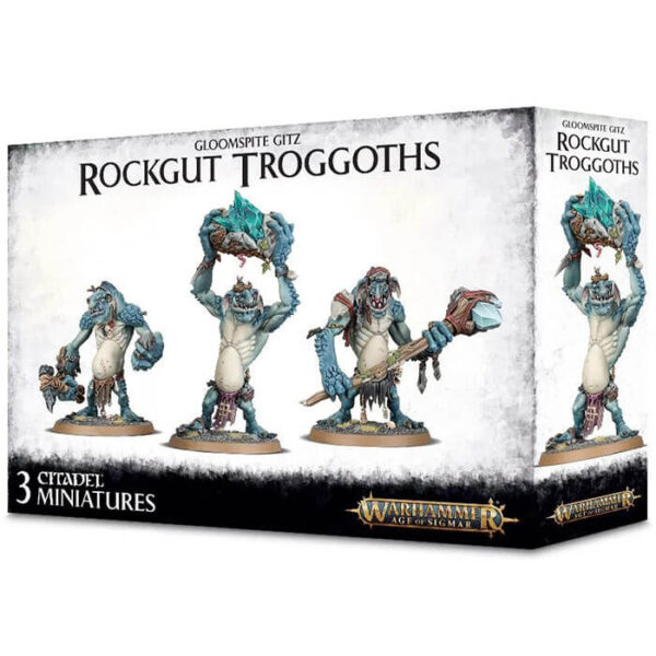 Games Workshop Rockgut Troggoths Gloomspite Caja multicomponente con 91 piezas de plástico para poder personalizar 3 Rockgut Troggoths