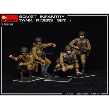 miniart 35309 Soviet Infantry Tank Riders Set 1 1/35 Kit en plástico para montar y pintar.