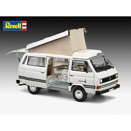 revell 07344 Volkswagen T3 -Camper- 1/25 Maqueta en plástico para montar y pintar. Longitud 185 mm Piezas 80