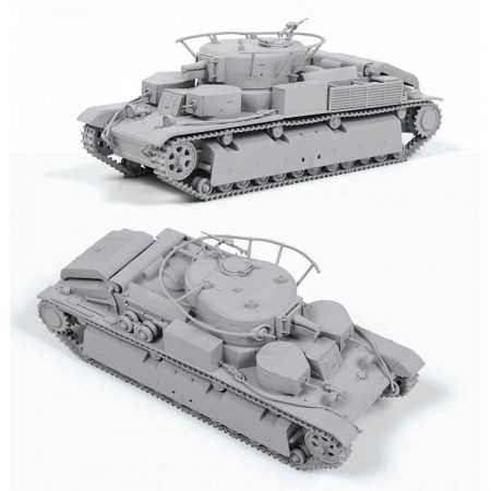 zvezda 5064 Soviet Medium Tank T-28 1/72 Kit en plástico para montar y pintar. Hoja de calcas con 4 decoraciones.