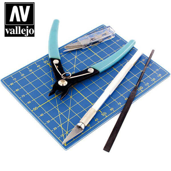 acrylicos vallejo t11001 Juego herramientas básico para modelismo