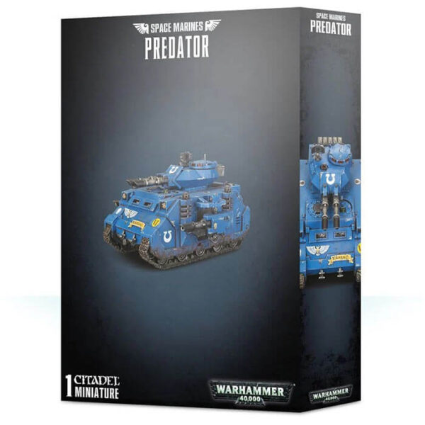 games workshop 48-23 Space Marines Predator Warhammer 40K  Kit en plástico multicomponente para montar un tanque Predator de los Marines espaciales.