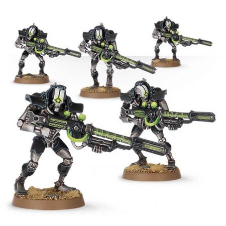 games workshop 49-10 Necron Inmortals/Deathmarks Warhammer 40K Kit en plástico multicomponente para montar 5 Omnicidas o 5 Inmortales Necron.