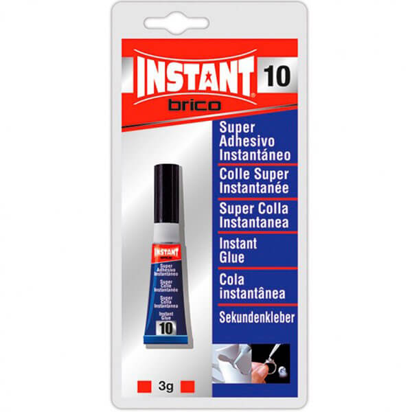 instant 270017 Instant Pegamento Cianocrilato Precisión 3gr Para pegar: Plástico, cerámica, caucho, goma, porcelana, madera, metales, vidrio, etc Presentación en blister tubo de 3 gr.