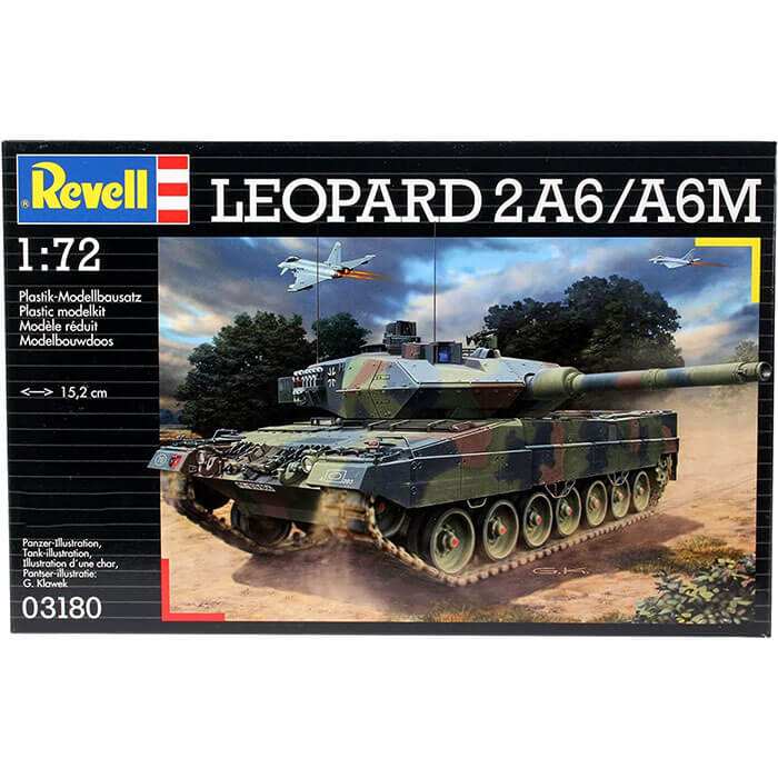 Revell Maqueta Leopard 2A6/A6M, Kit Modelo, Escala 1:72 (03180), 1