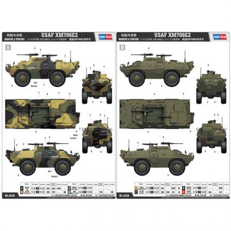 hobby boss 84536 USAF XM706E2 1/35 Kit en plástico para montar y pintar. Incluye piezas en fotograbado.