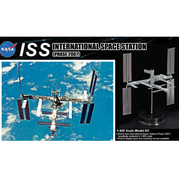dragon 11024 International Space Station Phase 2007 1/400 kit en plástico para montar y pintar.