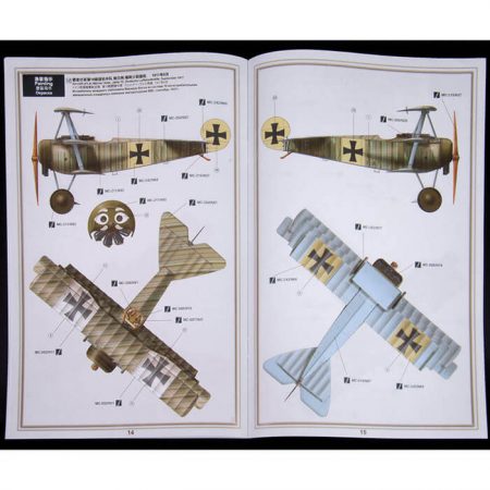 meng qs-002 Fokker Dr.I Triplane 1/32 Maqueta en plástico para montar y pintar. Incluye piezas en fotograbado. Hoja de calcas con 4 decoraciones de ases alemanes.