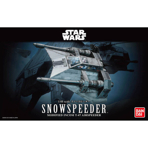 bandai 0196692 Star Wars 1/48 Snowspeeder Kit en plástico para montar y pintar.