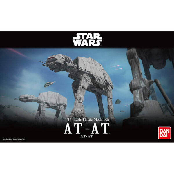 bandai 0214476 Star Wars 1/144 AT-AT All Terrain Armored Transport Kit en plástico para montar y pintar.