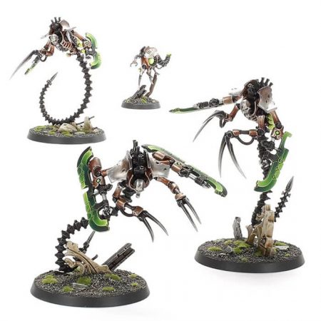 games workshop 49-32 Destructores Ofidianos Necrones Acaba con tus enemigos con estos asesinos flotantes. No dejes nada a tu paso con el armamento hiperfase. Potencia a tus Destructores con un Plasmacita.