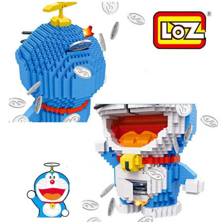 Loz 9031 Hucha Doraemon 1570 pcs Kit del clásico personaje de manga Doraemon que a la vez es una hucha.