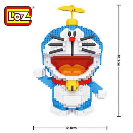 Loz 9031 Hucha Doraemon 1570 pcs Kit del clásico personaje de manga Doraemon que a la vez es una hucha.